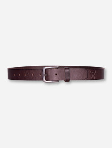 Texas Tech Embossed Double T Leather Belt