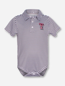 Garb Texas Tech "Carson" INFANT Striped Polo Onesie