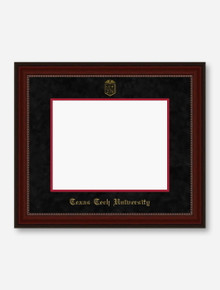 Gold Embossed Cherry Bead Black Suede Diploma Frame T4