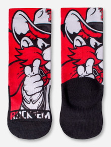 Texas Tech Raider Red Mascot YOUTH Socks
