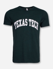 Texas Tech White Arch on Heather-Emerald T-Shirt