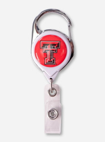 Texas Tech Double T Red Retractable ID Badge Holder