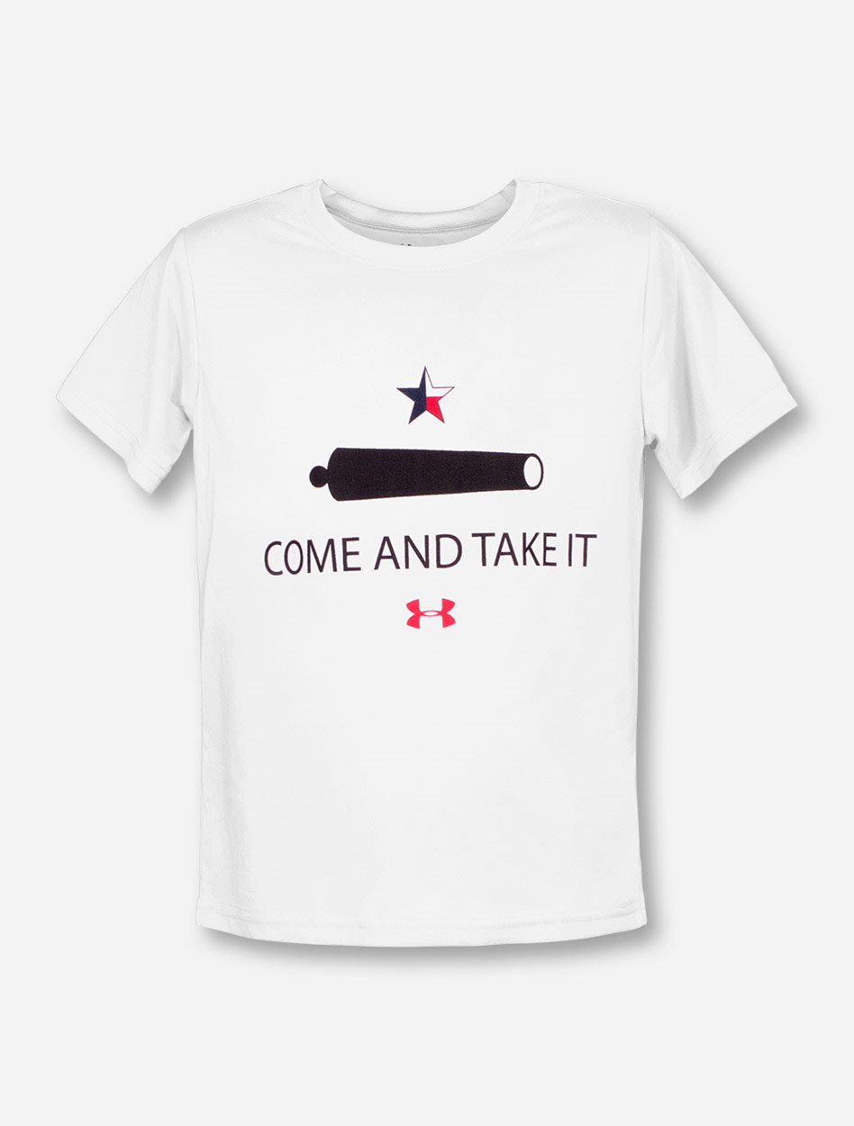 Under Armour Texas Tech Red Raiders Come & Take It YOUTH White T-Shirt