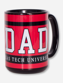 Texas Tech DAD on Red and Black Coffe Mug