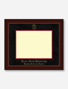 HSC PhD Gold Embossed Cherry Bead Black Suede Diploma Frame T14