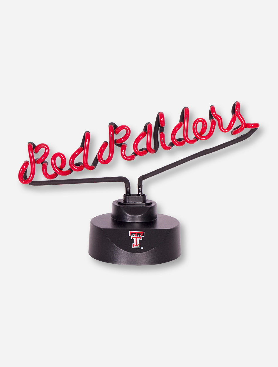 Texas Tech Red Raiders Script Neon Desk Lamp