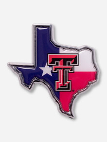 Texas Tech Texas Flag and Double T Emblem