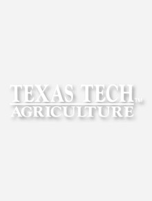 Texas Tech Agriculture White Decal