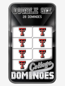 Texas Tech Double T "Double-Six" Dominoes