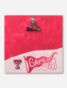 Texas Tech Red Raiders Gameday Vibes Red & White  Clip Frame
