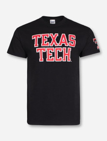 Texas Tech Red Raiders "Rugged Football Font" T-Shirt