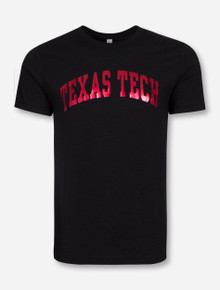 Texas Tech Classic Arch in Red Foil on Triblend T-Shirt