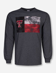 Texas Tech Red Raiders Distressed Tech Flag Long Sleeve Shirt