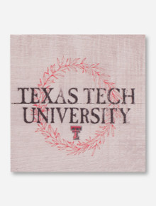 Texas Tech University Wreath Wooden Magnet