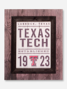 Texas Tech Red Raiders Lubbock Est. 1923 Wood Sign