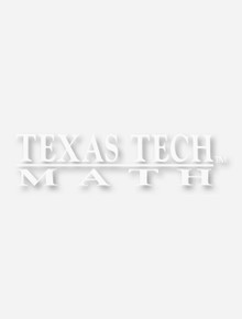 Texas Tech Red Raiders Math Decal