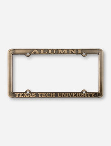 Alumni / Texas Tech University Antique Brass License Plate Frame