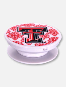 Mee Too Texas Tech Red Raiders Damask Pop Socket Grip Stand