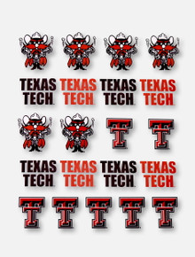 CDI Texas Tech Red Raiders Double T and Raider Red Multi-Purpose Stickers