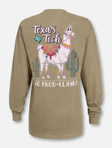 Texas Tech Red Raiders No Problem Llama Long Sleeve Shirt