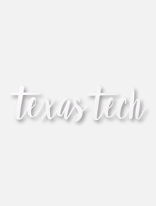 Texas Tech Red Raiders Script Decal