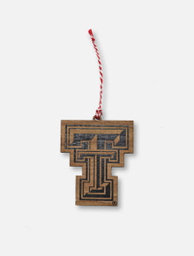 Texas Tech Red Raiders Double T Wooden Ornament