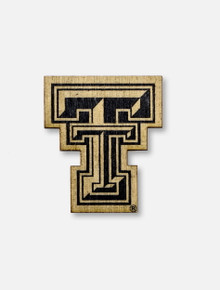 Texas Tech Red Raiders Double T Wooden Magnet