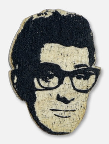 Texas Tech Red Raiders Buddy Holly Wooden Lapel Pin