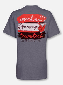 Texas Tech Red Raiders  "Paint Brush" Team Color T-Shirt
