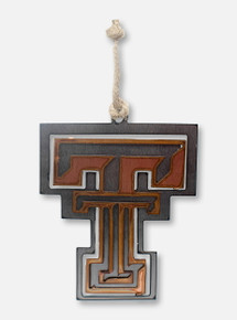 Texas Tech Red Raiders Copper and Steel Double T Ornament