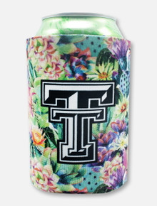 Texas Tech Black and White Double T "Succulents" Can Cooler