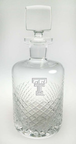 Texas Tech Red Raiders Etched Double T "Diamond" Whiskey Decanter