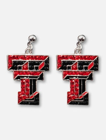 Texas Tech Red Raiders Double T Crystal Earrings