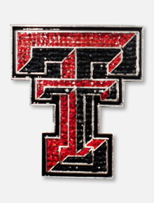 Texas Tech Red Raiders Double T Crystal Pin
