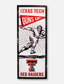 Texas Tech Red Raiders Vintage Player with Double T Wall Decor