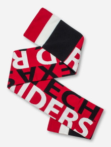 The Game Texas Tech Red Raiders Red, Black & White Reversible Scarf