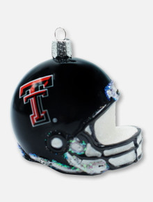 Texas Tech Red Raiders Glass Blown Helmet Ornament