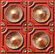 106 - Rosewood / Antique Copper - Glue Up - Decorative Ceiling Tile