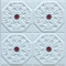 108 - White / Coffee - Glue Up - Decorative Ceiling Tile