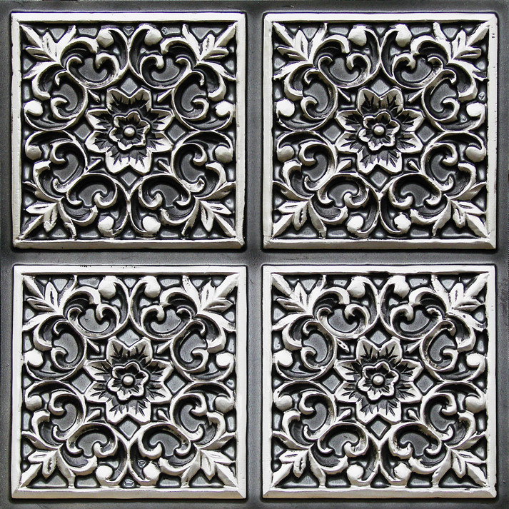 109 Antique Silver Glue Up Decorative Ceiling Tile
