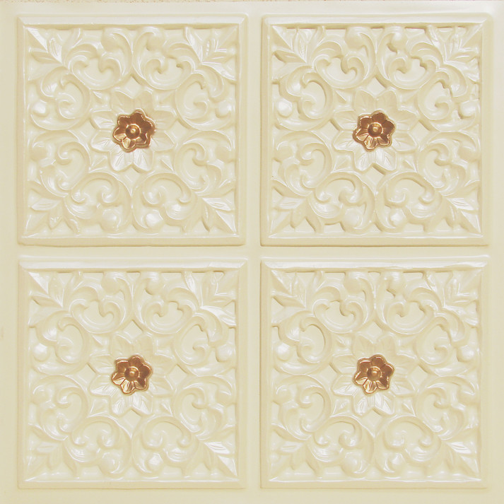 109 Cream Pearl Gold Glue Up Decorative Ceiling Tile