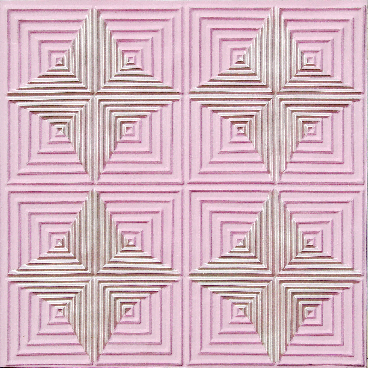 115 Pink / Pearl Glue Up Decorative Ceiling Tile