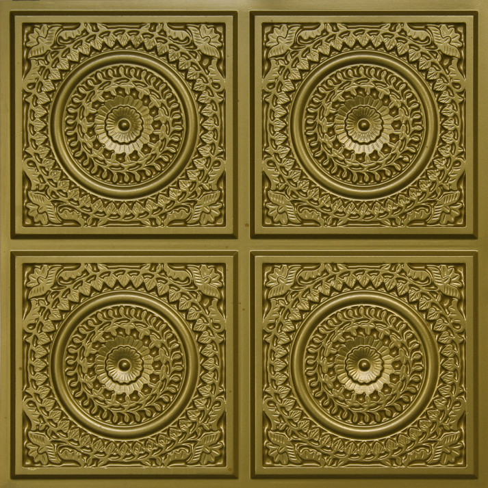 117 Brass Glue Up Decorative Ceiling Tile