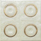 117 - Cream Pearl / Gold - Glue Up - Decorative Ceiling Tile
