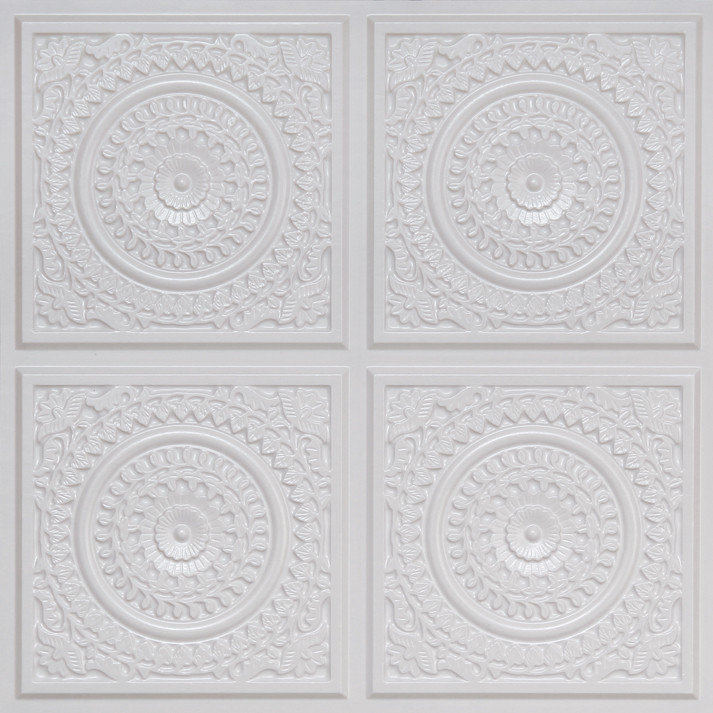117 White Pearl Glue Up Decorative Ceiling Tile