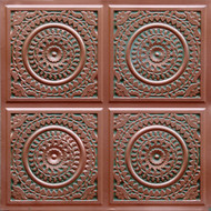 117 - Patina Copper - Glue Up - Decorative Ceiling Tile