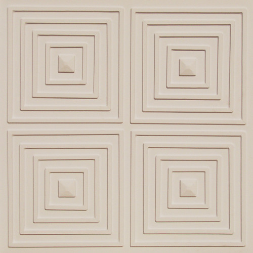 125 - White - Glue Up - Decorative Ceiling Tile