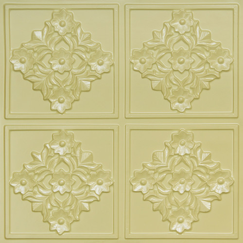 129 - Cream Pearl - Glue Up - Decorative Ceiling Tile