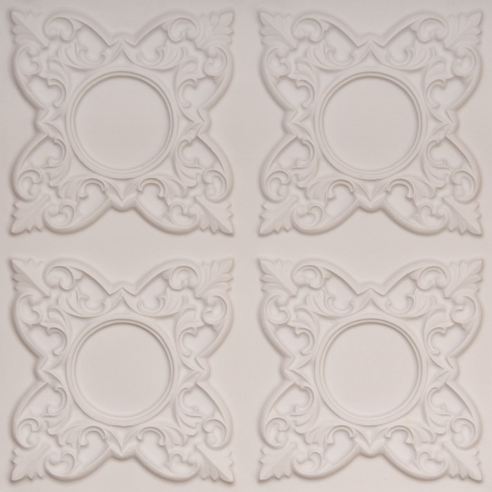 133 White Glue Up Decorative Ceiling Tile