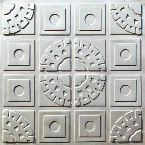 135 - Silver - Glue Up - Decorative Ceiling Tile